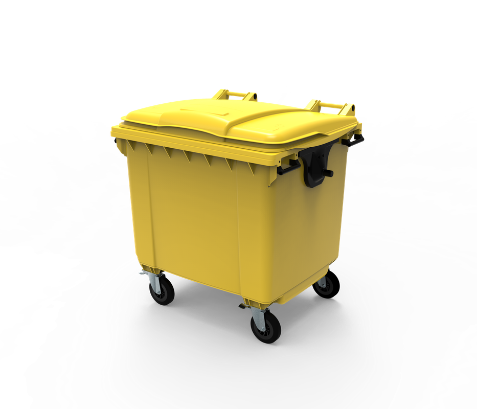 Контейнер ESE, 1100л, HDPE, жовтий